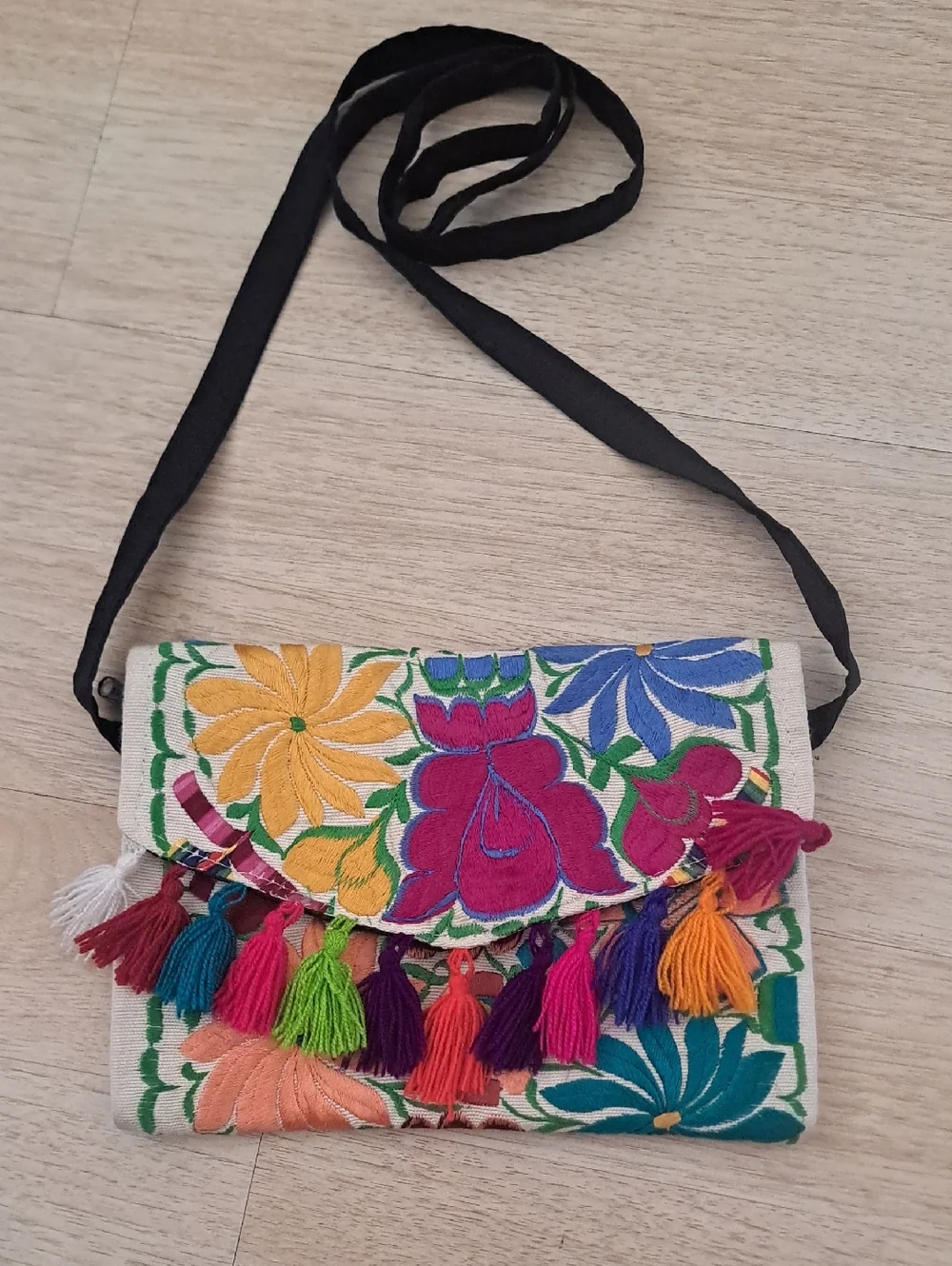 Crossbody - Clutch Embroidery Authentic Mexican Bag